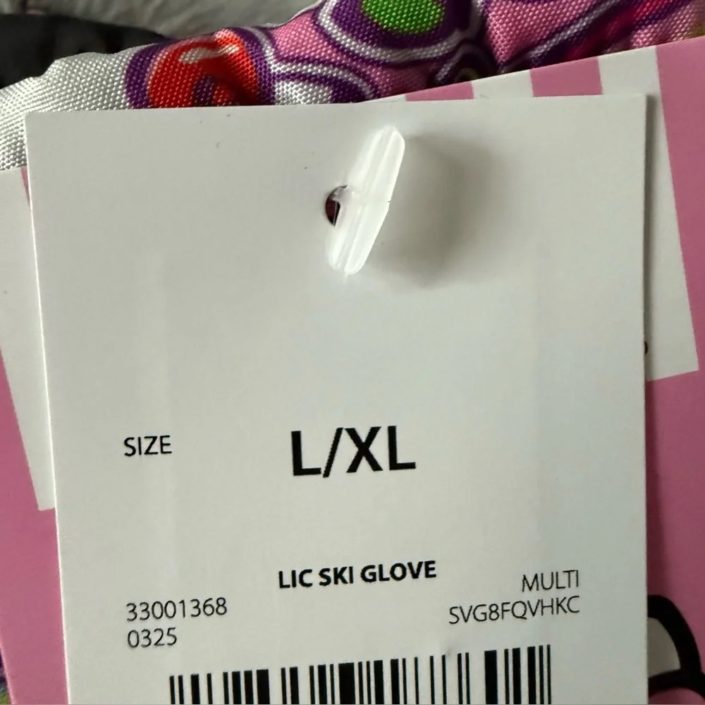 Hello Kitty Kids Ski Gloves Pink and Black‎ Size L-XL New